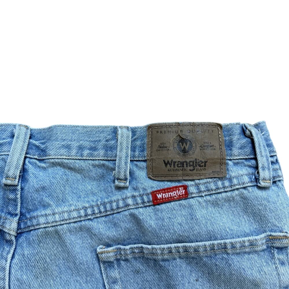 Vintage 90s Wrangler 965 Jeans Mens 36x29 Made in USA Regular Fit Light Wash - Picture 6 of 7
